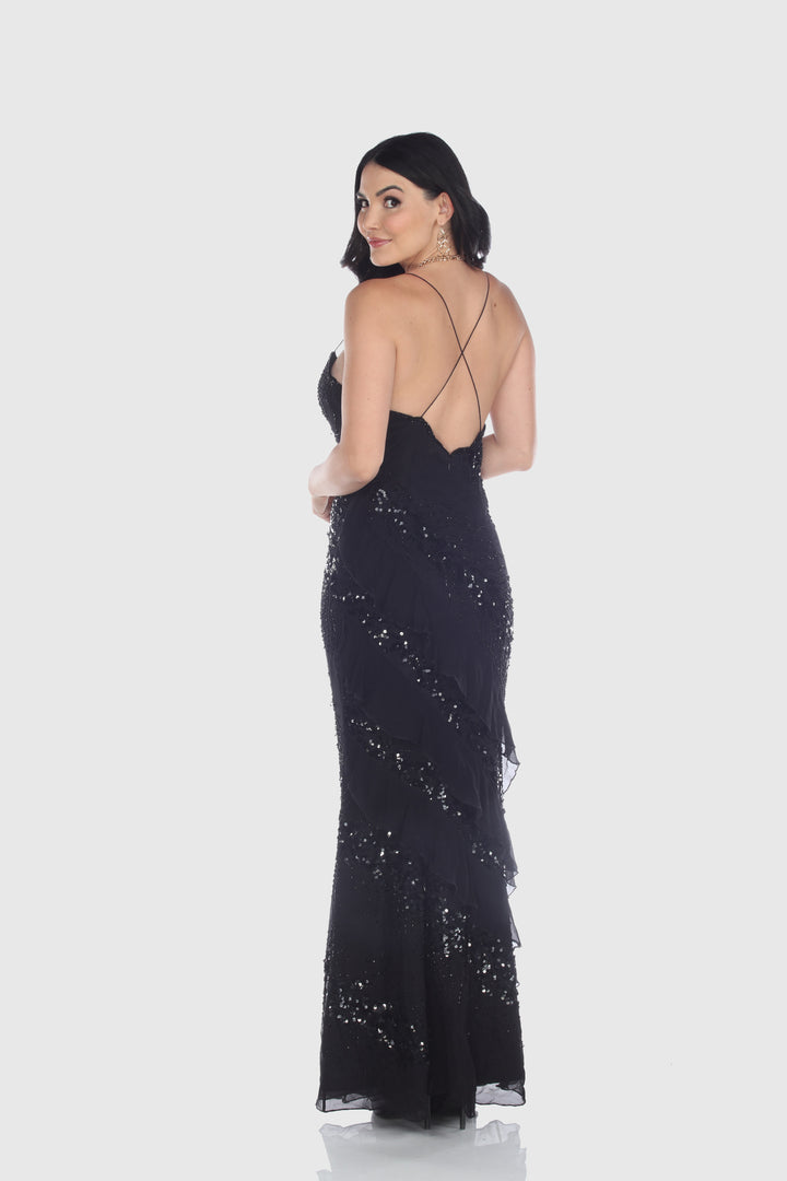 Elegant Sequin Evening Dress