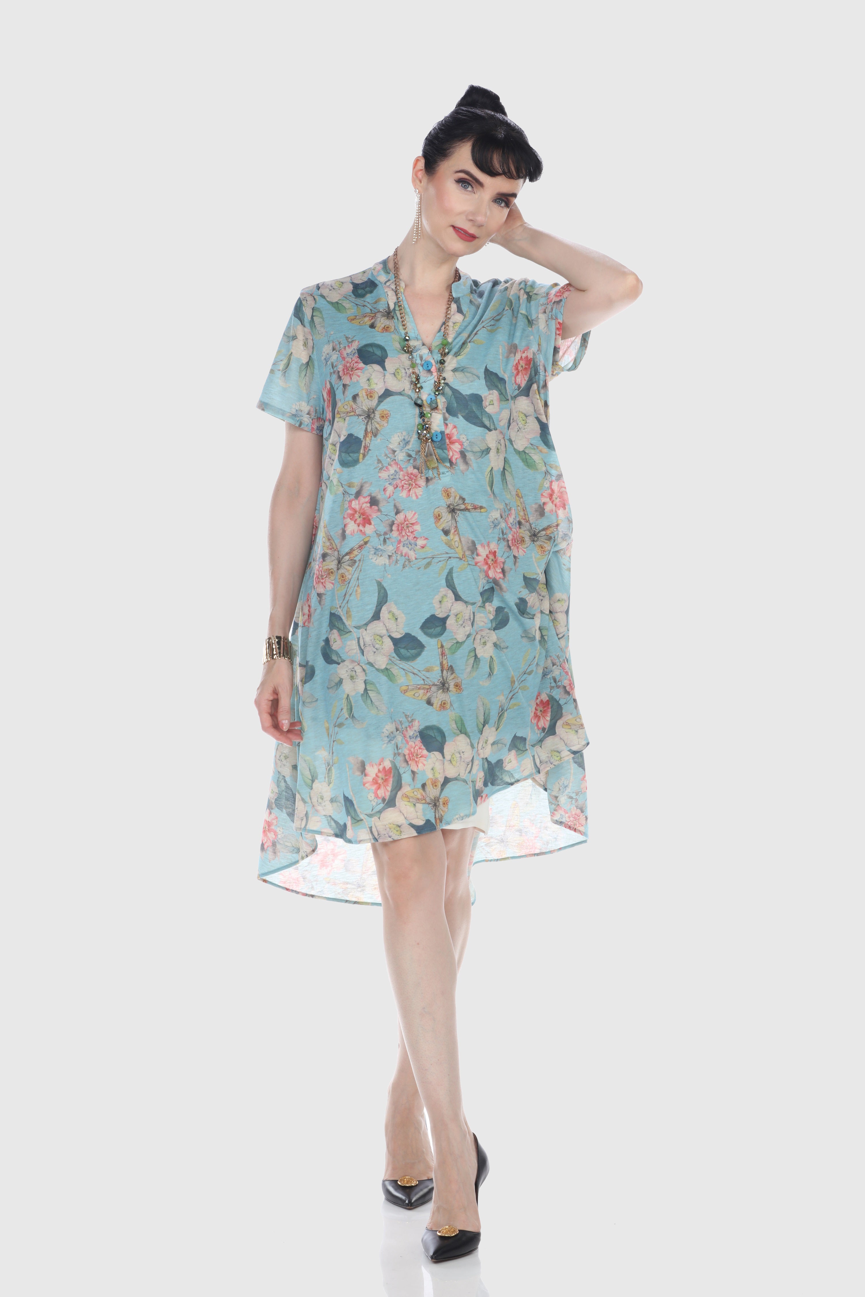 Blue Blossom Breeze Dress