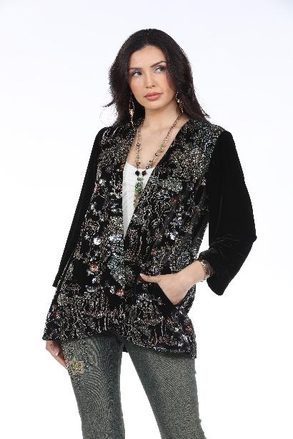 Black Embroidered Blouse
