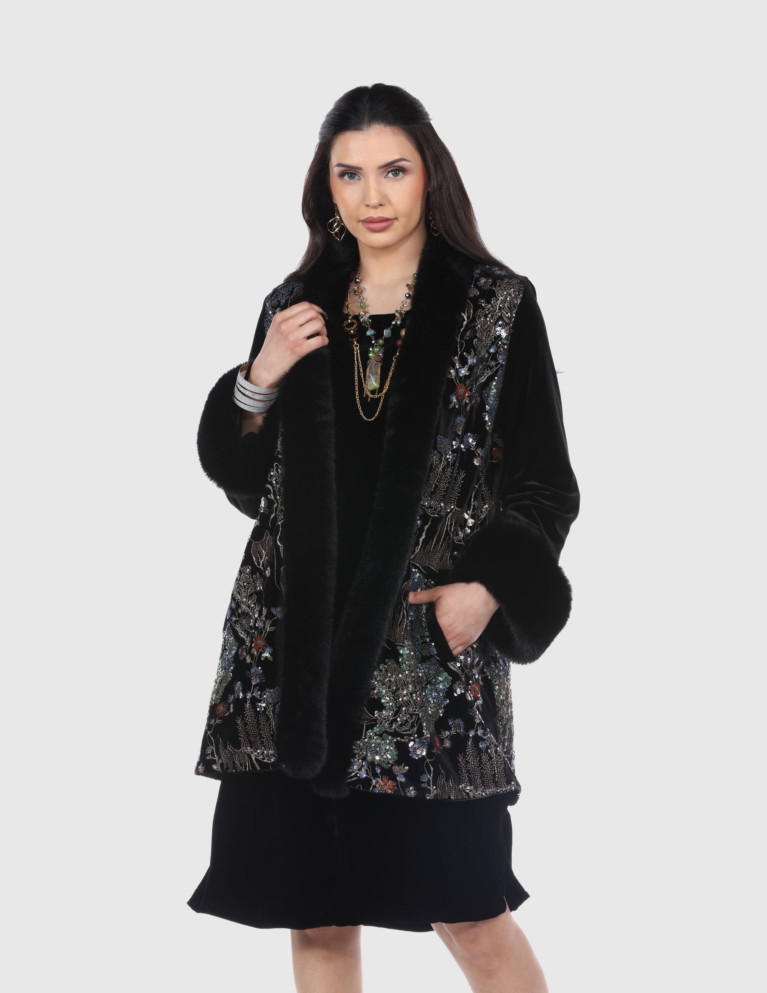 Black Embroidered Jacket