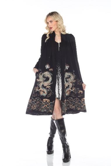 Knit Dragon Embroidery Jacket