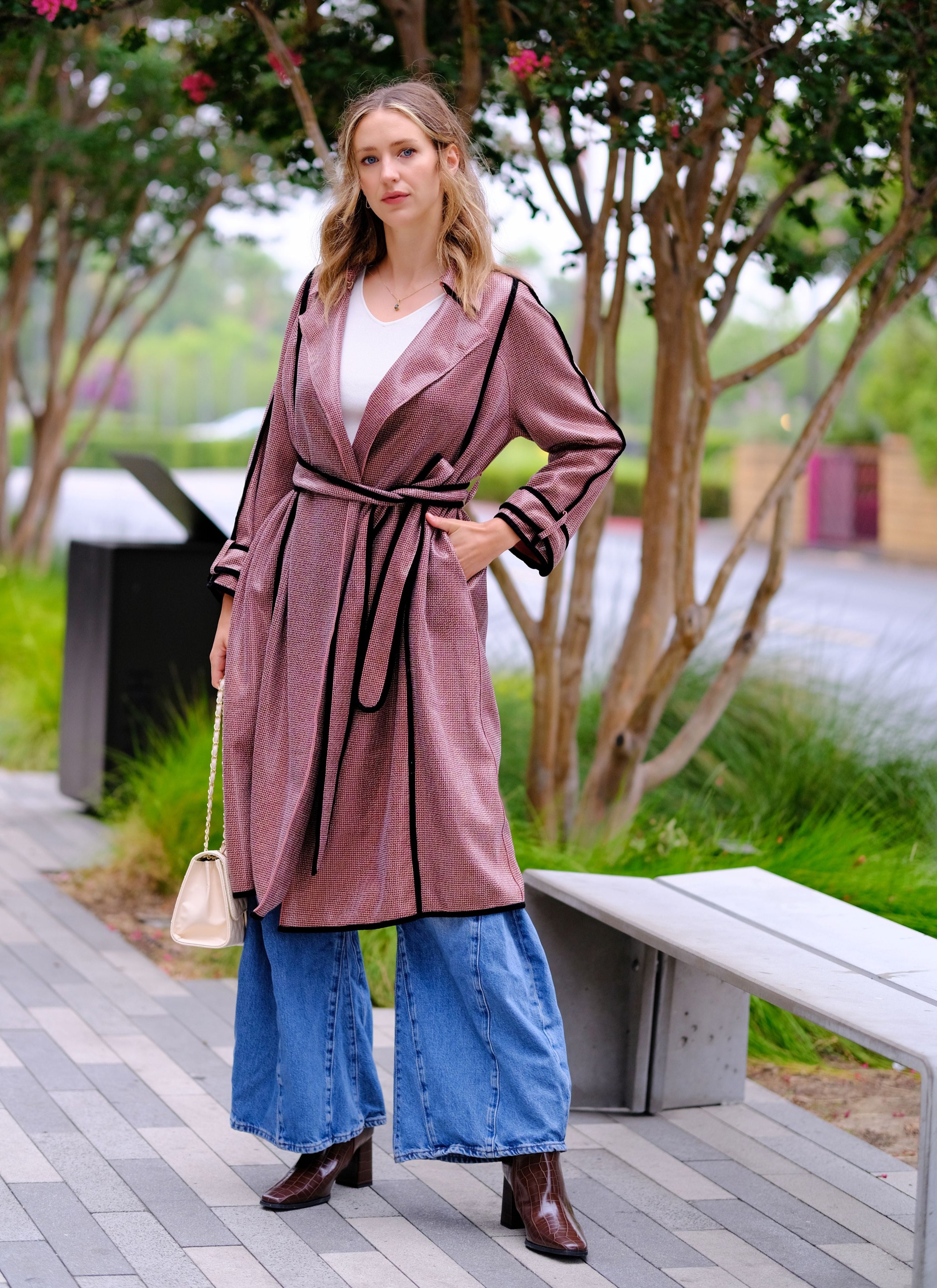 MetroContrast Drape Trench