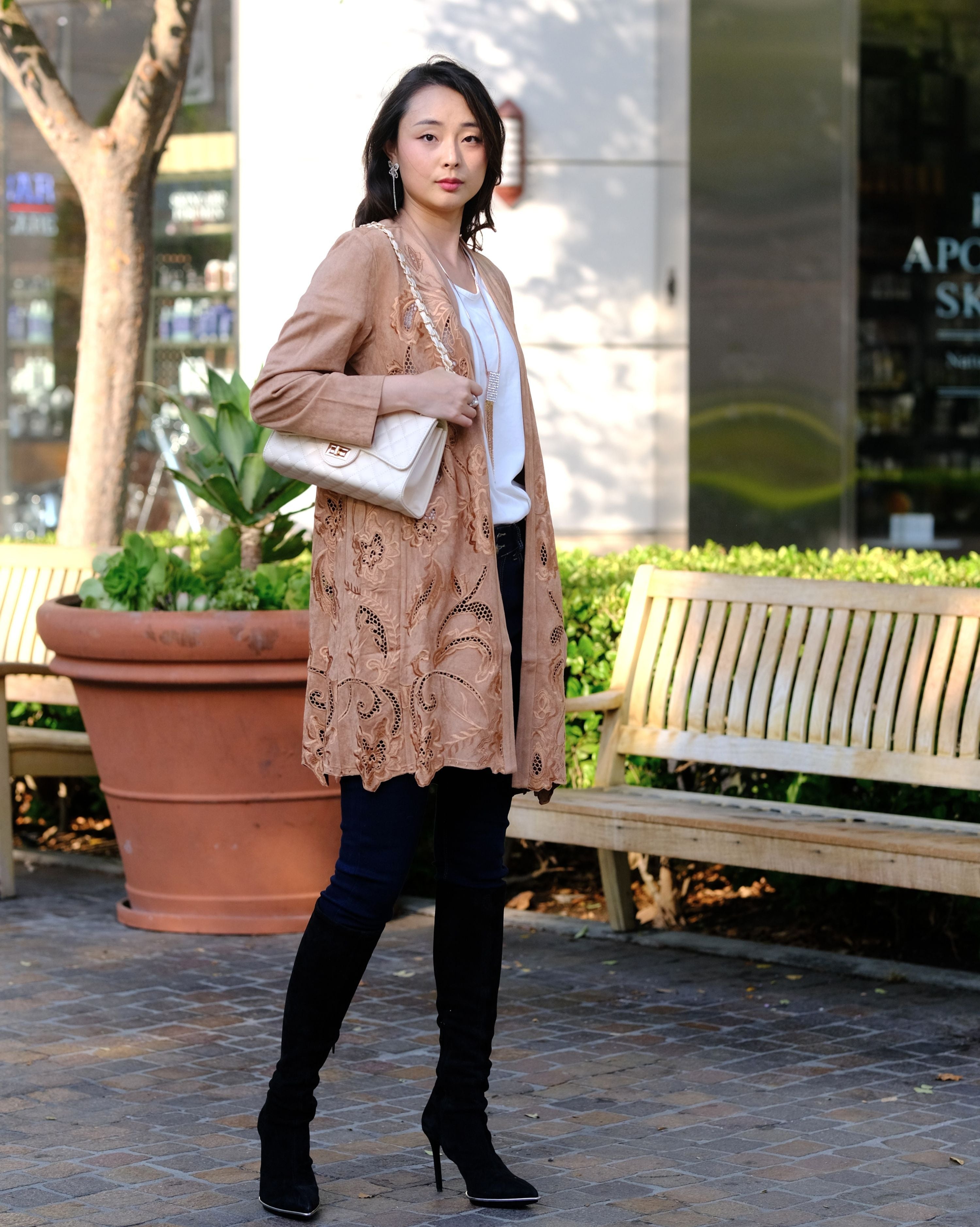 Sahara Bloom Embroidered Duster